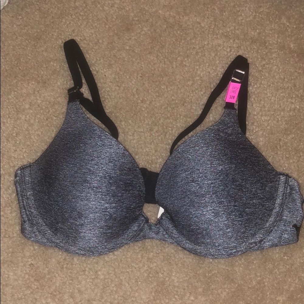 heathered grey PINK bra! NWT